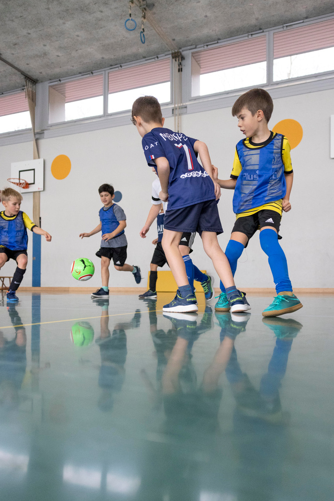 Football des enfants – Entraînement en salle